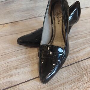Life Stride Black Patent Flats